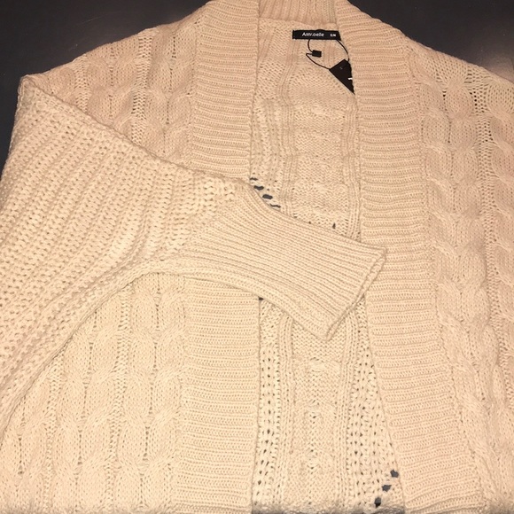 LAST Cozy Cable Knit Sweater Cardigan Long Sleeve - Picture 6 of 6